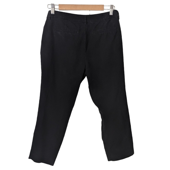 🚢Old Navy Harper Cropped Mid-Rise Strait Leg Pants in Blue-Black - Picture 4 of 8